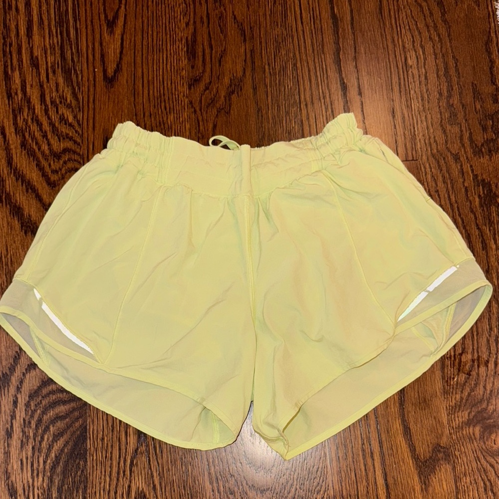 Lululemon Women's Yellow Athletic Shorts